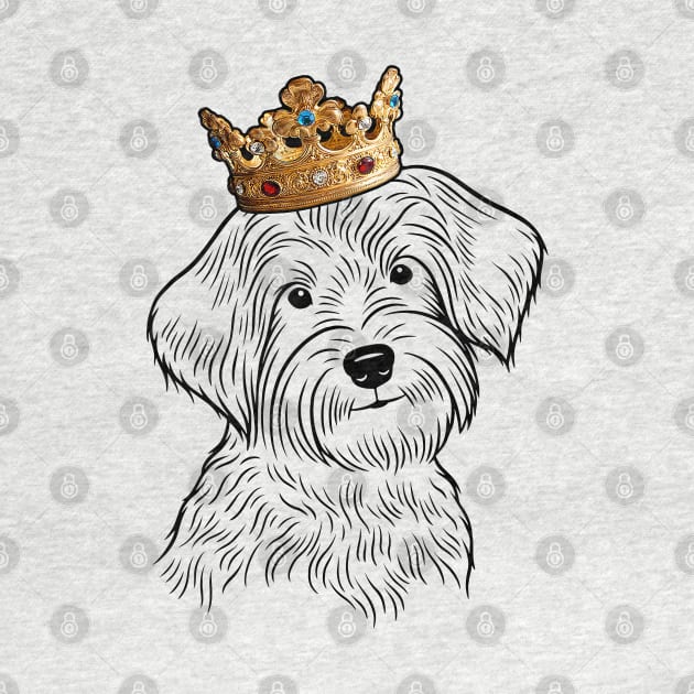 Yorkiepoo Dog King Queen Wearing Crown by millersye